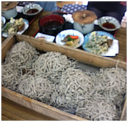 できあがった蕎麦はこんな感じ