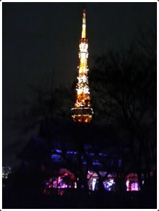 増上寺と東京タワー